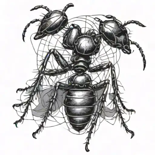 ant tattoo design idea