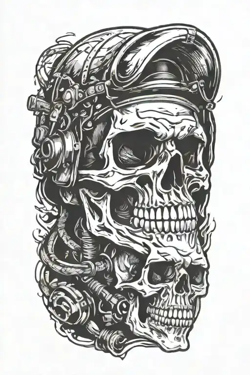 skull welder tattoo design idea