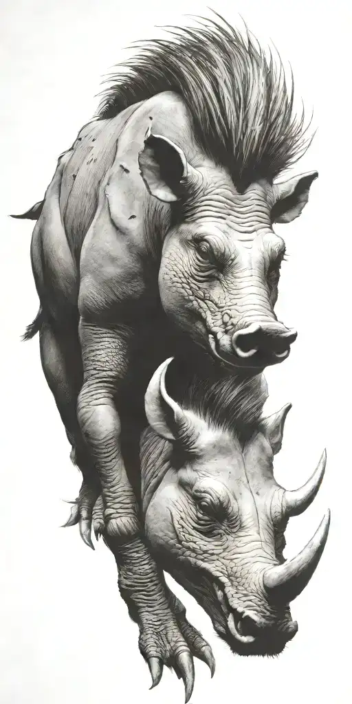 A10 Warthog tattoo design idea
