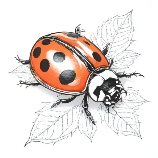 ladybug tattoo design idea