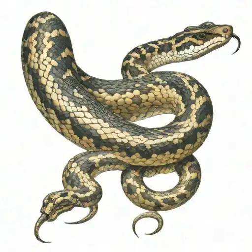 rattlesnake tattoo design idea