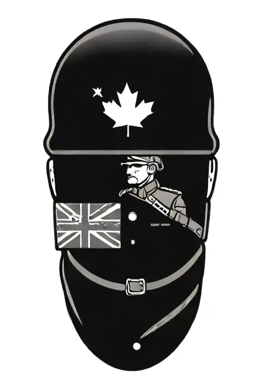 canadian soldier tattoo design idea
