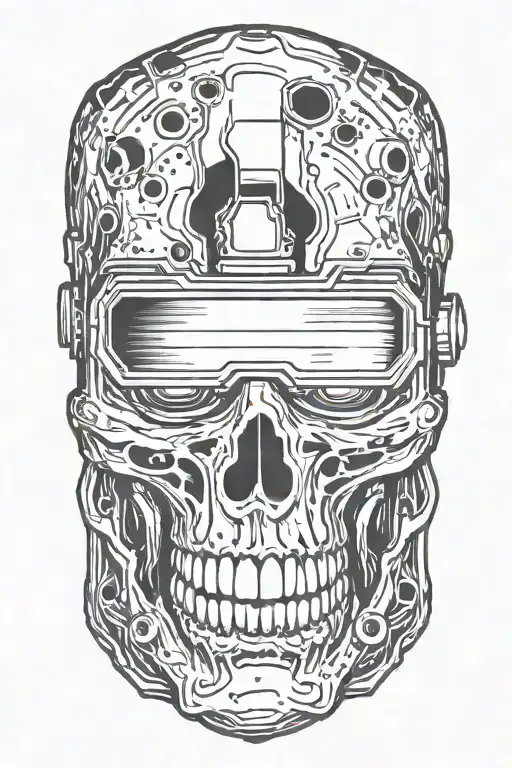 skull welder sparks tattoo design idea