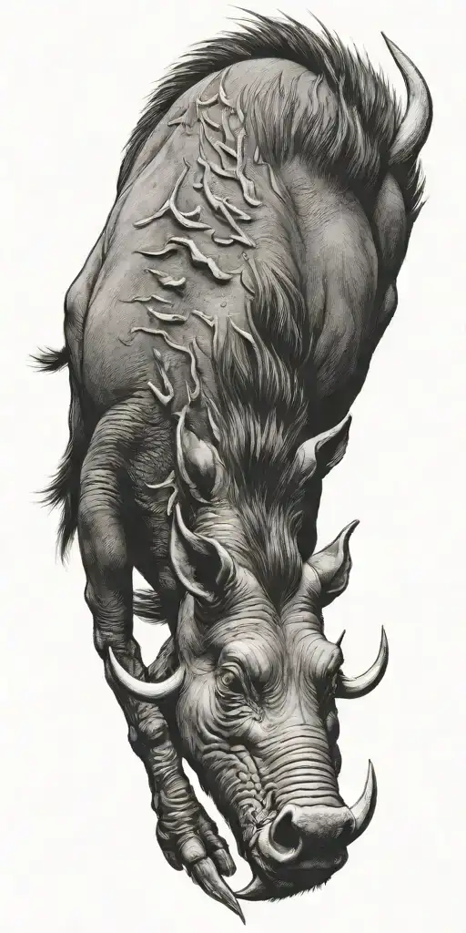  Warthog  tattoo design idea
