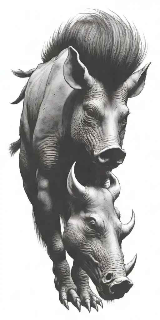 A10 Warthog tattoo design idea