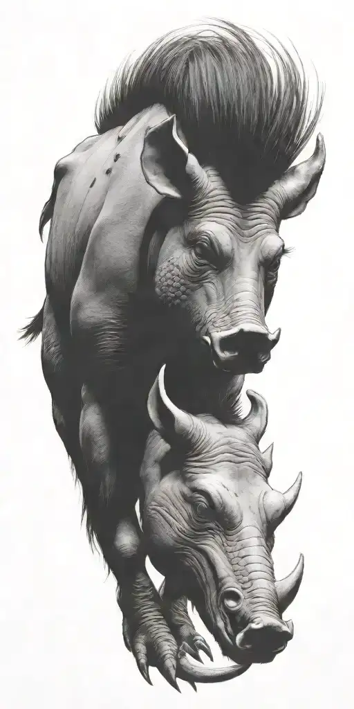 A10 Warthog tattoo design idea