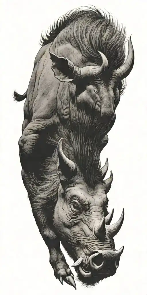  Warthog  tattoo design idea