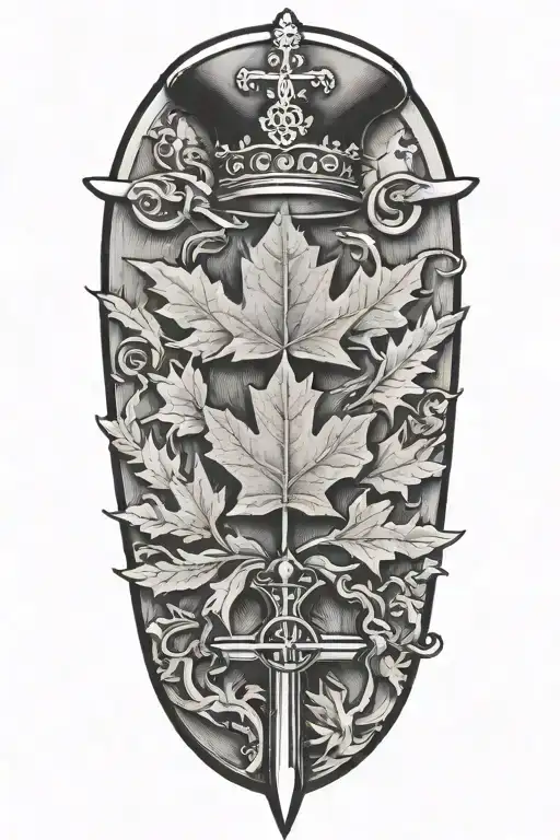 canadian military tattoo design idea