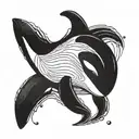 orca whale tattoo design idea
