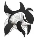 orca whale tattoo design idea