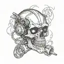 skull welder tattoo design idea