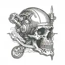 skull welder tattoo design idea