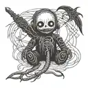 voodoo doll from korn album tattoo design idea
