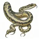 rattlesnake tattoo design idea
