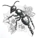 ant tattoo design idea