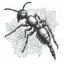 ant tattoo design idea