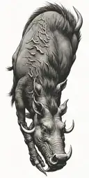  Warthog  tattoo design idea
