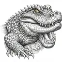 alligator tattoo design idea