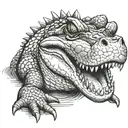 alligator tattoo design idea