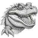 alligator tattoo design idea