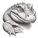 alligator tattoo design idea
