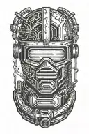 welder evil tattoo design idea