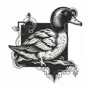 duckling tattoo design idea
