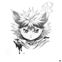 killua zoldyck tattoo design idea