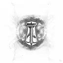 thors hammer tattoo design idea