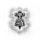 thors hammer tattoo design idea