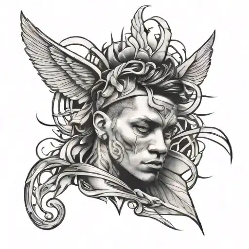 Rapper NF tattoo design idea