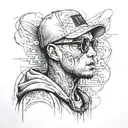 Rapper NF tattoo design idea