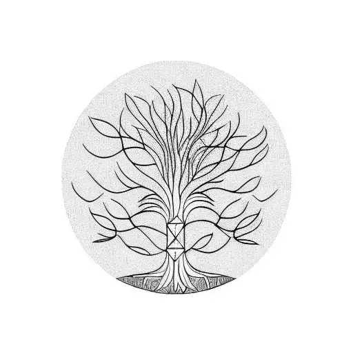 Willow tree tattoo design idea