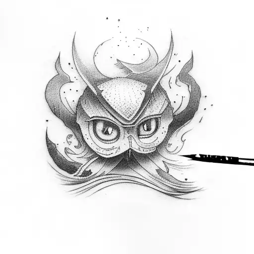 black and red ink simple quote tattoo design idea