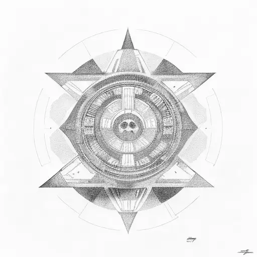 Ashoka tano star wars tattoo design idea