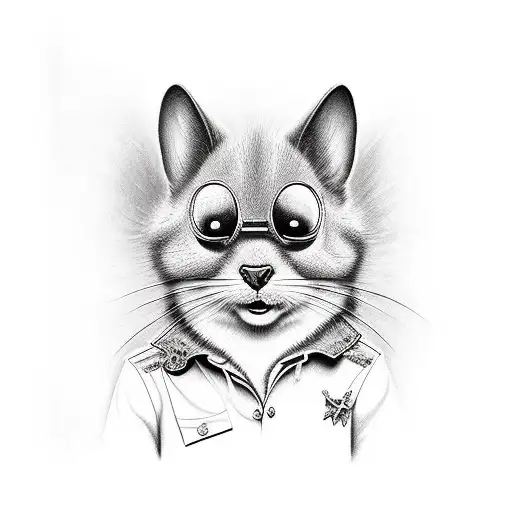 dexter with tom & jerry with life with louie tattoo design idea