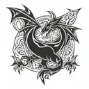 charizard tribal tattoo tattoo design idea