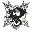 charizard tribal tattoo tattoo design idea