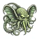 cthulhu head tattoo design idea