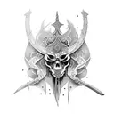 machado e espada tattoo design idea