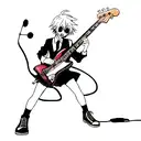 bassist monster Drummer monster guitarist monster tattoo design idea