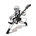 bassist monster Drummer monster guitarist monster tattoo design idea