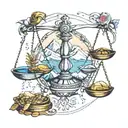 libra,antiquity,Rome,Scandinavia,mountains tattoo design idea