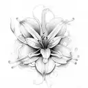 lily tattoo design idea