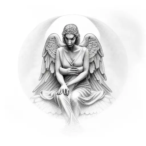 karma sleeve involving weeping angel tattoo design idea