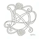 infinity symbol with aries and libra zodiac sign tattoo design idea