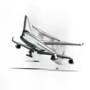 Boeing 747  tattoo design idea