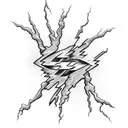 Lightning Bolt tattoo design idea