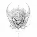 blue dragon tattoo design idea