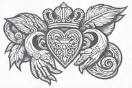 claddagh ring design tattoo design idea
